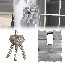 공구생활 자물쇠 한성정밀 열쇠 중고리 다용도 자라목열쇠 잠금장치 셔터용 45S